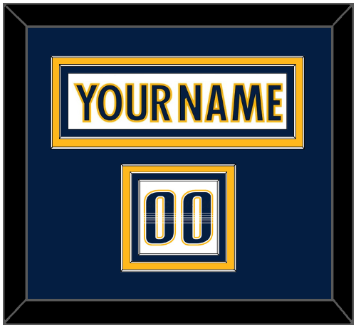 Nashville Nameplate & Number (Shoulder) - Road White - Premier Tier 3
