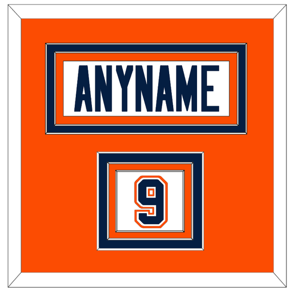 New York Nameplate & Number (Shoulder) - Home White Jersey (1998-2007) - Triple Mat 3
