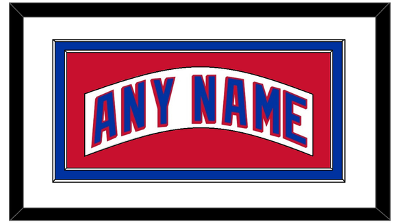 New York Nameplate - Road White - Double Mat 1