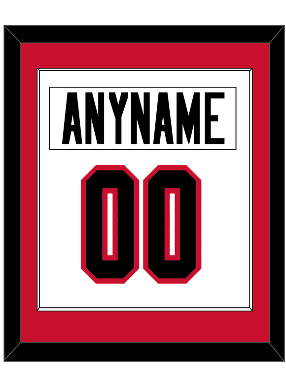 Ottawa Nameplate & Number (Back) Combined - Road White - Single Mat 1