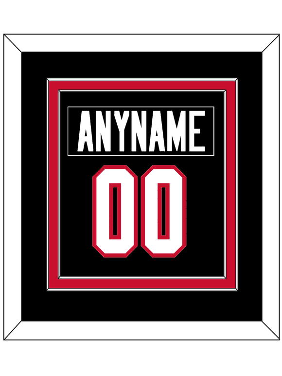 Ottawa Nameplate & Number (Back) Combined - Home Black - Double Mat 2