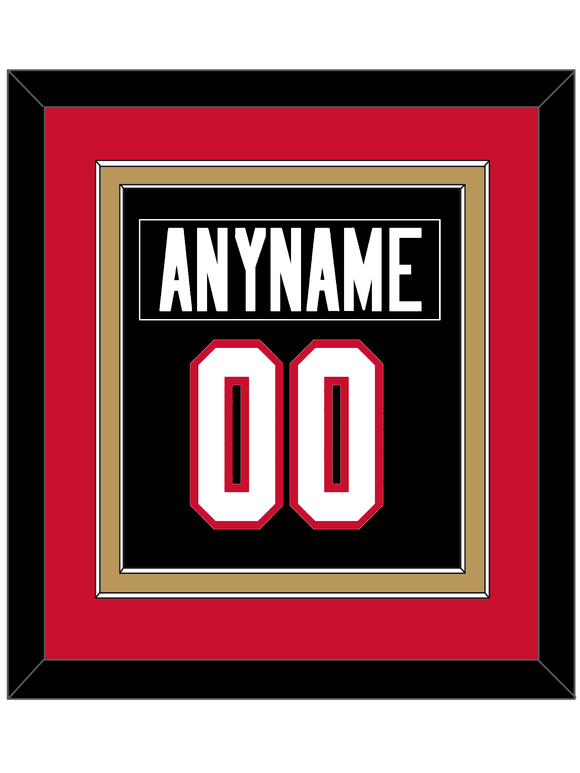 Ottawa Nameplate & Number (Back) Combined - Home Black - Double Mat 3