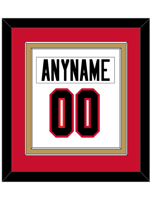 Ottawa Nameplate & Number (Back) Combined - Road White - Double Mat 3