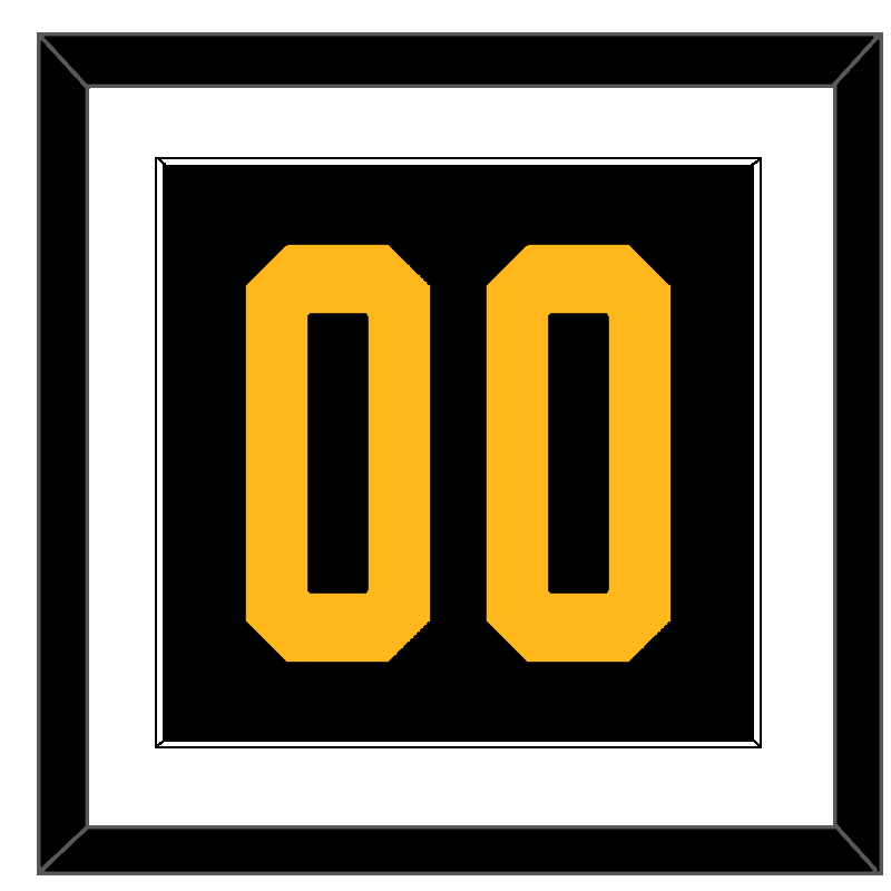 Pittsburgh Number (Back) - 2019 Stadium Series Black - Essential Tier 1