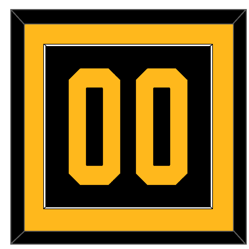Pittsburgh Number (Back) - 2019 Stadium Series Black - Essential Tier 2