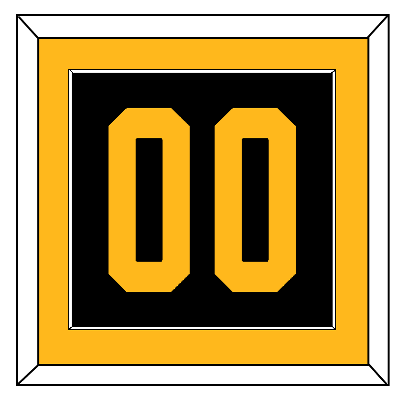 Pittsburgh Number (Back) - 2019 Stadium Series Black - Essential Tier 2