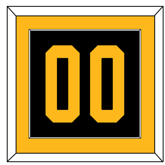 Pittsburgh Number (Back) - 2019 Stadium Series Black - Essential Tier 2