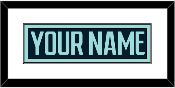 Seattle Nameplate - Home Navy Blue - Single Mat 1