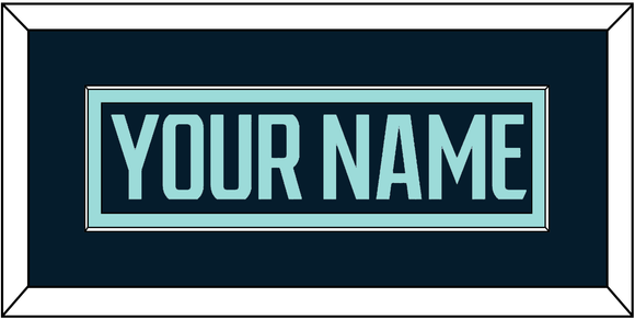 Seattle Nameplate - Home Navy Blue - Single Mat 2