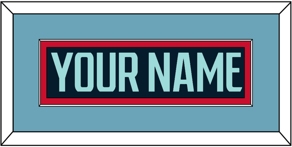 Seattle Nameplate - Home Navy Blue - Single Mat 3