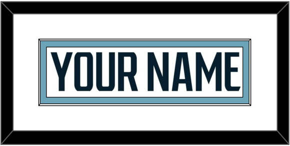 Seattle Nameplate - Road White - Single Mat 1