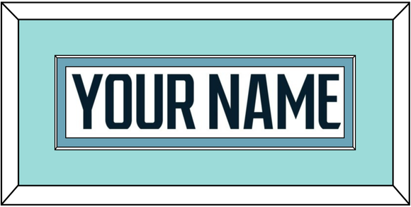 Seattle Nameplate - Road White - Single Mat 3