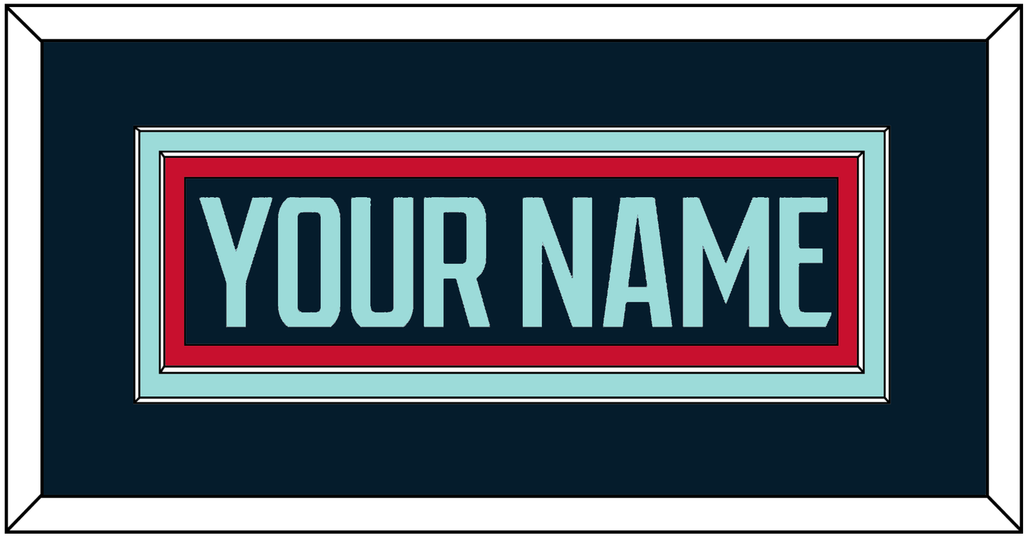 Seattle Nameplate - Home Navy Blue - Signature Tier 2