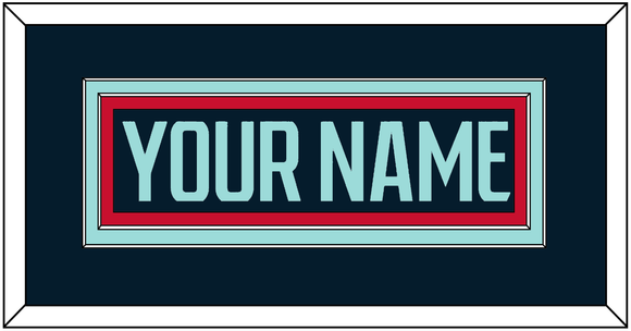 Seattle Nameplate - Home Navy Blue - Double Mat 2