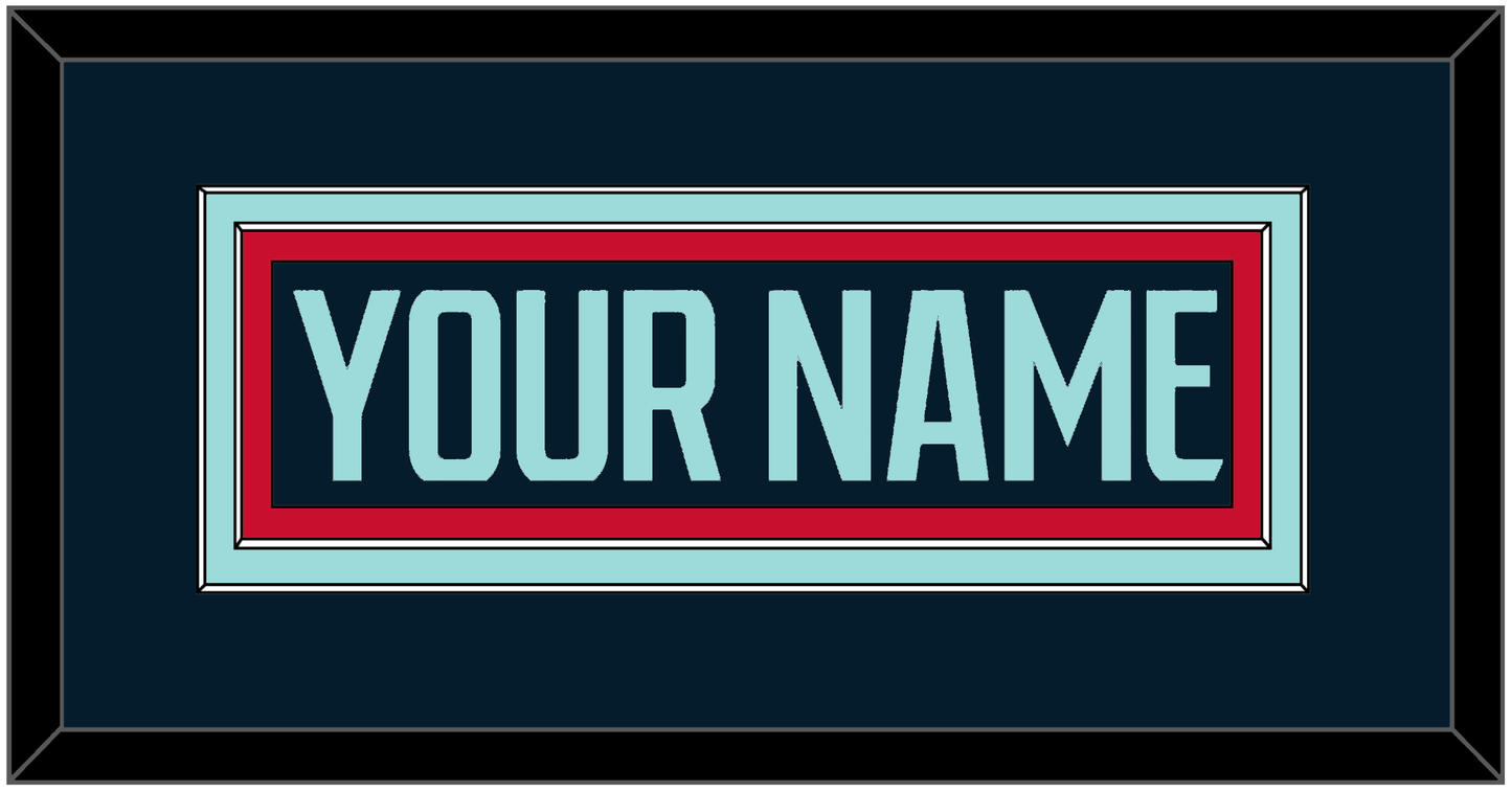 Seattle Nameplate - Home Navy Blue - Signature Tier 2
