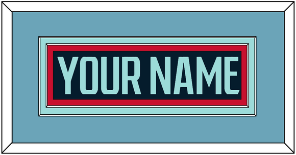 Seattle Nameplate - Home Navy Blue - Double Mat 3