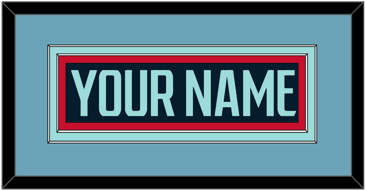 Seattle Nameplate - Home Navy Blue - Signature Tier 3