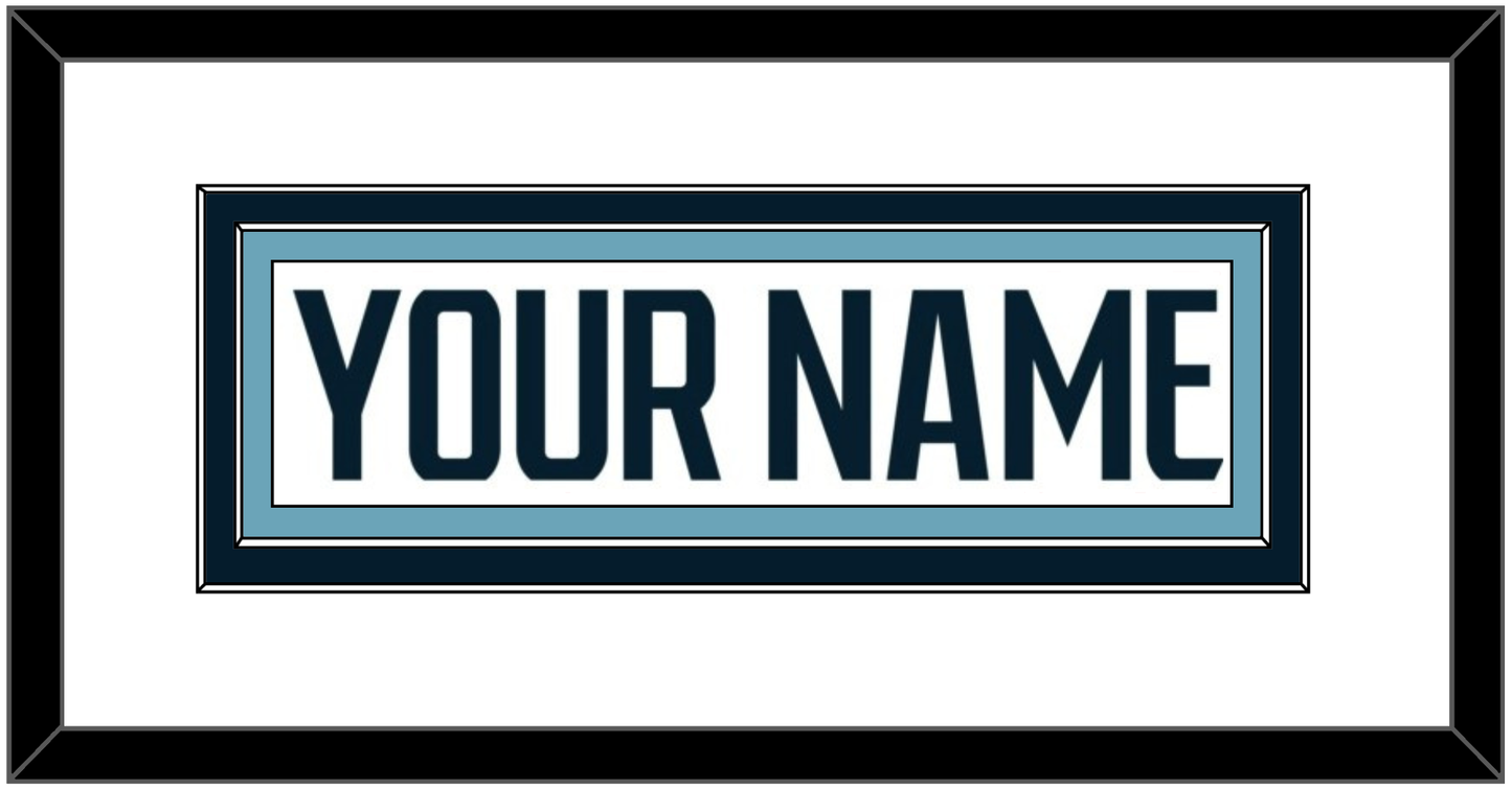 Seattle Nameplate - Road White - Signature Tier 1