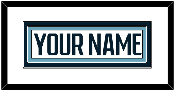 Seattle Nameplate - Road White - Double Mat 1