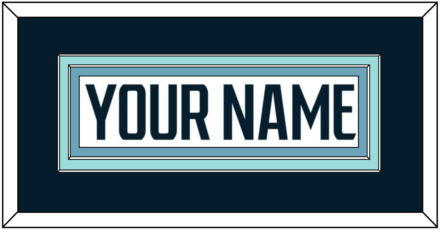 Seattle Nameplate - Road White - Signature Tier 2