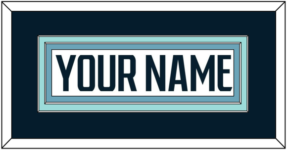 Seattle Nameplate - Road White - Double Mat 2