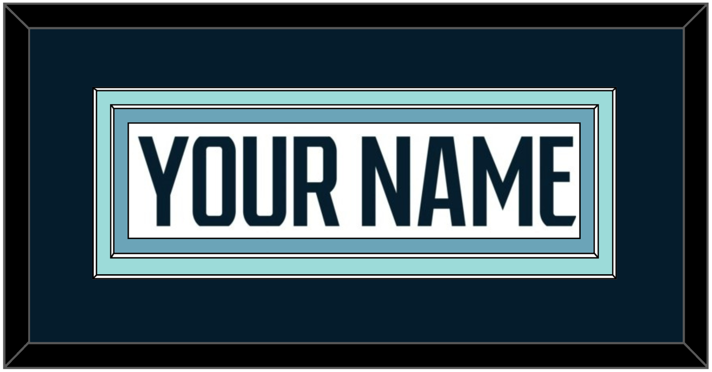 Seattle Nameplate - Road White - Signature Tier 2