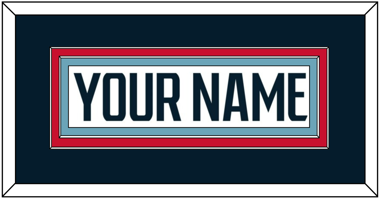 Seattle Nameplate - Road White - Signature Tier 3