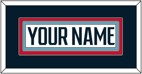 Seattle Nameplate - Road White - Double Mat 3