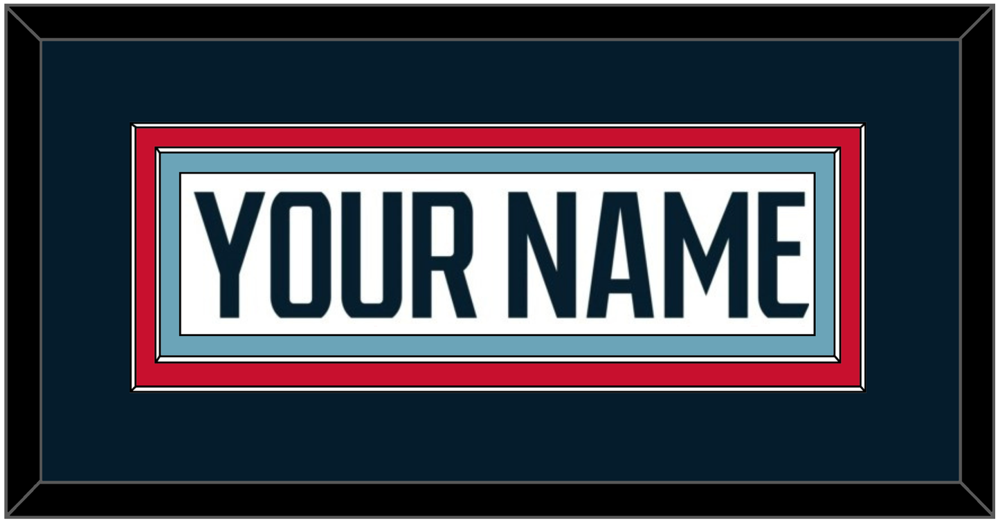 Seattle Nameplate - Road White - Signature Tier 3