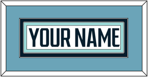 Seattle Nameplate - Road White - Double Mat 4