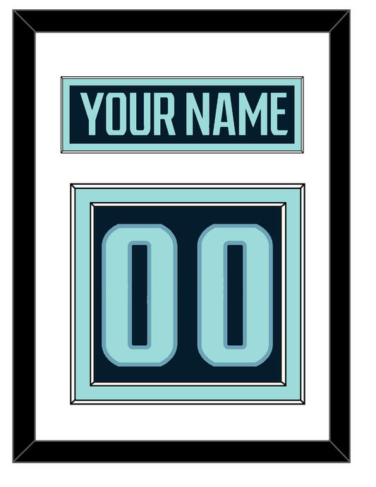 Seattle Nameplate & Number (Back) - Home Navy - Signature Tier 1