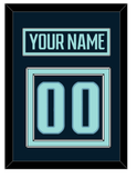 Seattle Nameplate & Number (Back) - Home Navy - Double Mat 2