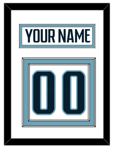 Seattle Nameplate & Number (Back) - Road White - Signature Tier 1