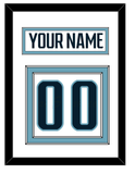 Seattle Nameplate & Number (Back) - Road White - Double Mat 1