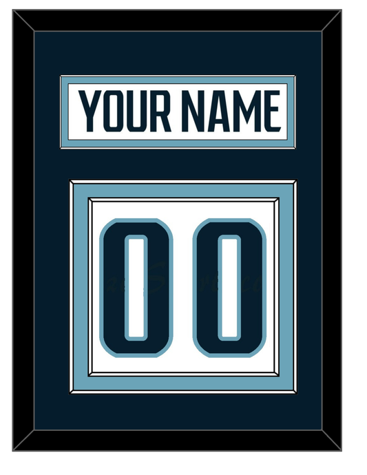 Seattle Nameplate & Number (Back) - Road White - Signature Tier 2