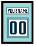 Seattle Nameplate & Number (Back) - Road White - Double Mat 3