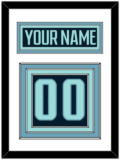 Seattle Nameplate & Number (Back) - Home Navy - Premier Tier 1