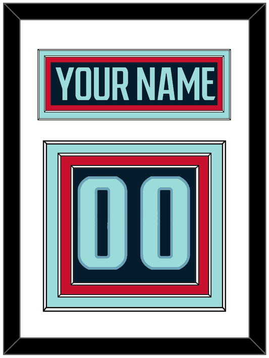 Seattle Nameplate & Number (Back) - Home Navy - Premier Tier 2