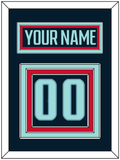 Seattle Nameplate & Number (Back) - Home Navy - Triple Mat 3