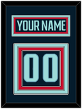 Seattle Nameplate & Number (Back) - Home Navy - Triple Mat 3