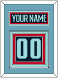 Seattle Nameplate & Number (Back) - Home Navy - Triple Mat 4