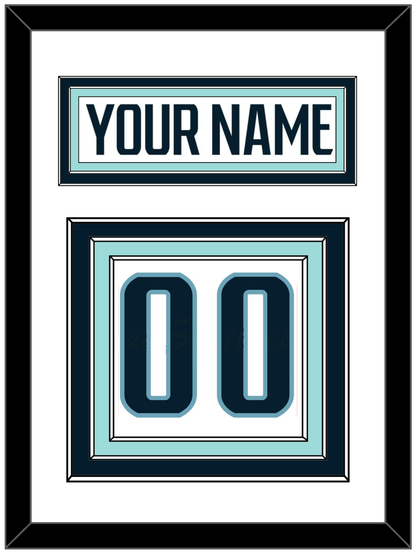 Seattle Nameplate & Number (Back) - Road White - Premier Tier 1