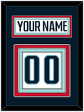 Seattle Nameplate & Number (Back) - Road White - Triple Mat 3