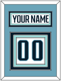 Seattle Nameplate & Number (Back) - Road White - Triple Mat 4