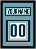 Seattle Nameplate & Number (Back) - Road White - Triple Mat 4