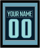 Seattle Nameplate & Number (Back) Combined - Home Navy - Single Mat 3