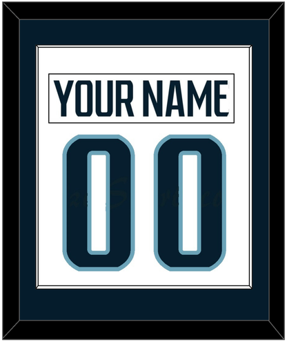 Seattle Nameplate & Number (Back) Combined - Road White - Essential Tier 1