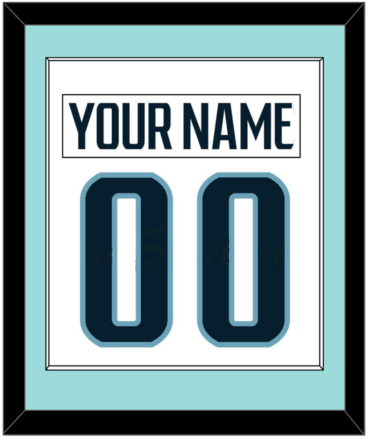 Seattle Nameplate & Number (Back) Combined - Road White - Essential Tier 2