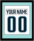 Seattle Nameplate & Number (Back) Combined - Road White - Single Mat 2