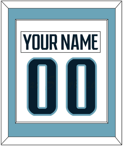 Seattle Nameplate & Number (Back) Combined - Road White - Essential Tier 3